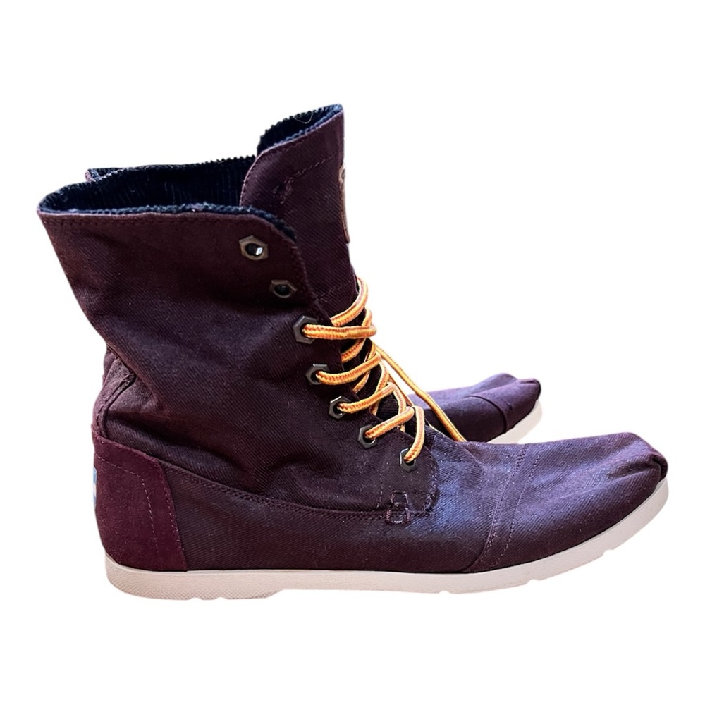 TOMS "Paseo" High-Tops Chukka Maroon SZ 11 - Picture 5 of 9